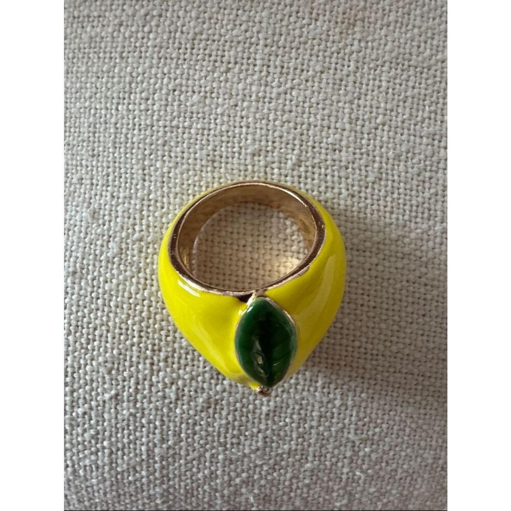 Lemon Enamel ring M779 - Picture 3 of 3